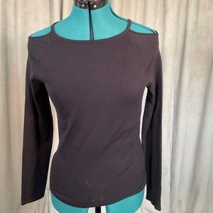 DKNY cold shoulder knit top